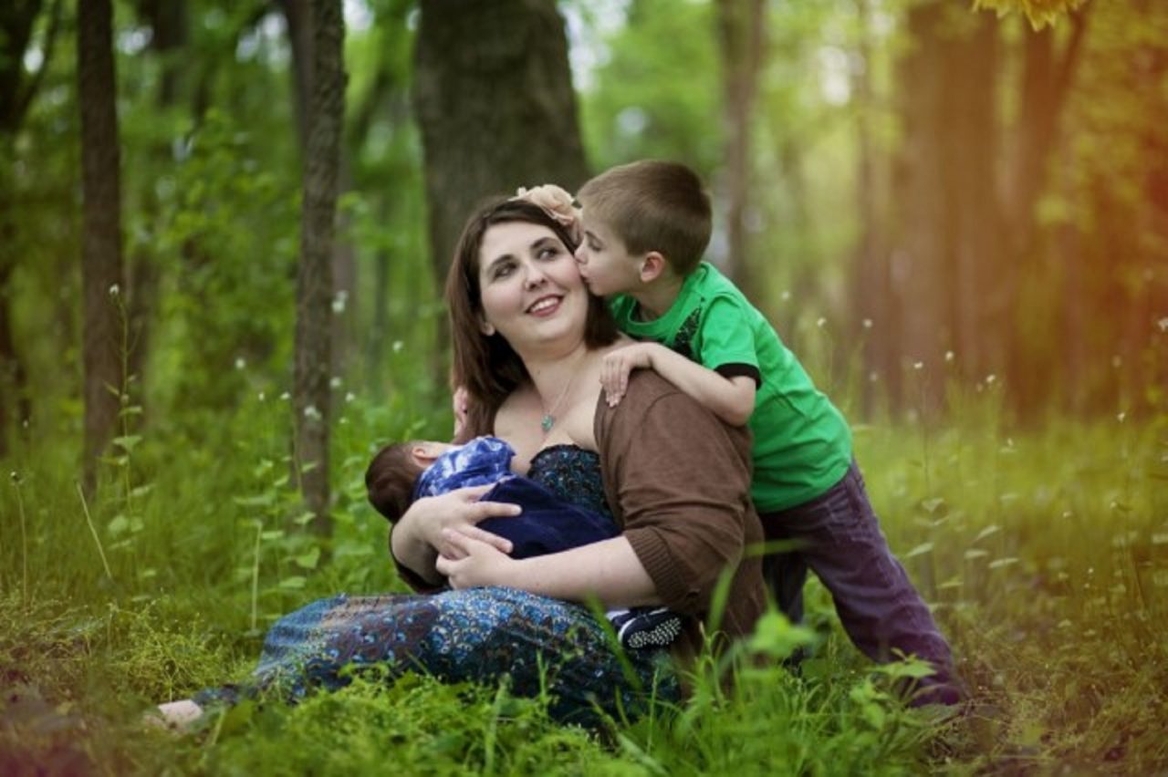 mom in woods with kids WEBSITE